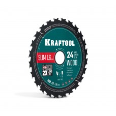 Диск пильный по дереву Slim wood cut, 190 х 30 x 1.6 мм, 24Т KRAFTOOL 36955-190-30-24
