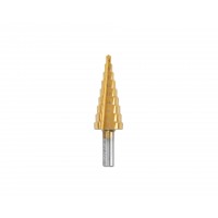Сверло ступенчатое 4-20 ст.9 нитрид титан (dхв=8,0, Р6М5) (4;6;8;10;12;14;16;18;20) HORTZ