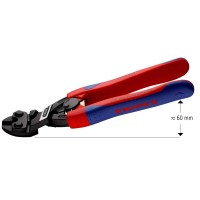 Болторез компактный 200 мм, пружина, голова 20°, 2-комп ручки, SB CoBolt KN-7122200SB
