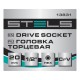 Головка торцевая, 20 мм, шестигранная, CrV, под квадрат 1/2 Stels