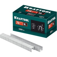 Скобы тип 73, 10 мм, калибр 20GA, 5000 шт KRAFTOOL 31773-10
