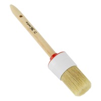 Кисть круглая №12 (45 мм) натуральная щетина, деревянная ручка MTX (82082)