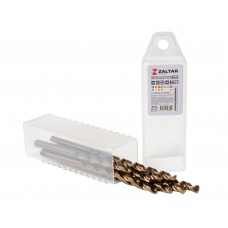 Комплект свёрл по металлу индустриальных, 10 шт, DIN 338, HSS-E Co5, Тип VA, 5xD, O4.50 мм (ZA-74045-S10)