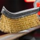 Набор щеток для дрели, 3 шт, 1 плоская, 65 мм, 50 мм чашка, ручная металлическая Matrix (74484)