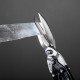 Ножницы по металлу, удлиненные, 285 мм, пряморежущие, обрезиненные рукоятки Matrix (78341)