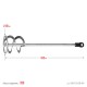 Миксер для красок 80 x 400 мм, SDS+ хвостовик, оцинкованный STAYER Professional 06013-08-40