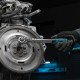 Ключ-трещотка телескопический 1/2, 305-445 мм, CrV, 72 зуба, с быстрым сбросом, хром Gross