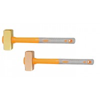 Кувалда тупоносая (немецкий тип) 4 кг BeCu рукоятка фиберглас искробезопасная 192B-1012, HORTZ