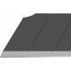 Черные сегментированные лезвия EXCEL BLACK 9 мм, 10 шт, в пластиковом кейсе + блистер, особо острые OLFA OL-ABB-10B