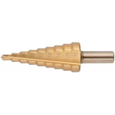 Сверло ступенчатое HSS по металлу, 9 ступеней, 4-20 мм