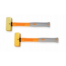 Кувалда тупоносая (немецкий тип) 1 кг BeCu рукоятка фиберглас искробезопасная 191C-1004, HORTZ