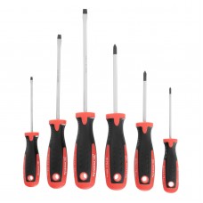 Набор отверток, сталь S2, двухкомпонентные рукоятки, 6 шт Matrix Professional