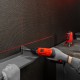 Лазерный уровень ML01T, дальность 10 м, точность ± 0,5 мм, / 1 м, длина волны 650 нм, проекция 1 вертикальная 1 горизонтальная плоскость, резьба под штатив 5/8 Matrix (35065)