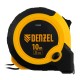 Рулетка 10м х 25мм, двухкомп. корпус, кнопка-пауза Denzel