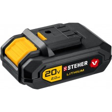 Батарея аккумуляторная V1 STEHER 20 В 2.0 А·ч V1-20-2  