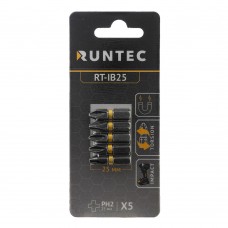 Бита ударная H6.35 25мм PH2 5шт. RUNTEC RT-IB25