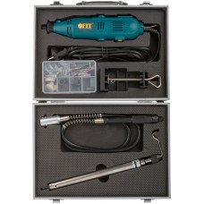 Гравировальная машина 135 Вт; 10000-32000 об/мин; 2,4/3,2 мм; БС щеток; набор насадок ; алюмин. кейс (80592)