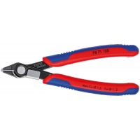Бокорезы прецизионные Super Knips 125 мм, чернёные, зажим для проволоки, 2-комп ручки, SB Electronic KN-7871125SB