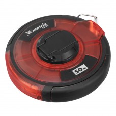 Рулетка геодезическая 50 м х 12,5 мм, закрытый корпус, стальная лента, односторонняя шкала, Pro Matrix