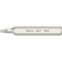 867/0 Micro TORX Бита, TX 4 x 30 мм, хвостовик шестигранный 5/32