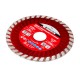 Диск алмазный, отрезной Turbo, 115 х 22.2 мм, сухая резка Matrix Professional (73178)