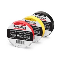 Изолента ПВХ 15x0.13х20 (красн) (Fortisflex) (90807)