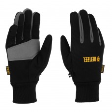Перчатки универсальные, двойные, работа с сенсорным экраном, вязаная манжета, размер 9 Denzel (68093)