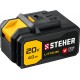 Батарея аккумуляторная V1 STEHER 20 В 4.0 А·ч V1-20-4  