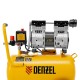 Компрессор DLS950/24 безмаслянный малошумный 950 Вт, 165 л/мин, ресивер 24 л Denzel (58026)