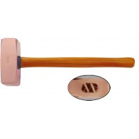 Кувалда тупоносая (немецкий тип) 4 кг медь рукоятка дерево искробезопасная 2204B-1016, HORTZ