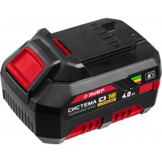 Аккумуляторная батарея 18 В 4.0 А·ч ЗУБР С1-18 АКБ-С1-18-4