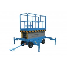 Подъемник ножничный передвижной 500 кг 14/16 м TOR SJY-0,5-14 AC/DC 380В сеть/аккумуляторный (Y) (1024442)