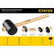 Киянка резиновая чёрная 1100 г STAYER 20505-100