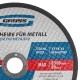 Круг отрезной по металлу, 180 х 1.6 х 22.2 мм Gross (74382)