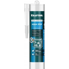 Прозрачный стекольный силиконовый герметик Aqua stop, 300 мл KRAFTOOL 41256-2