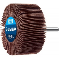 Круг шлифовальный лепестковый d 60 x 30 мм, P320, на шпильке d 6 мм ЗУБР Профессионал 36602-320_z01