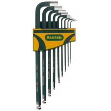 Набор ключей имбусовых длинных, 9 шт KRAFTOOL 27445-H9