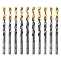 Сверло по металлу, 5,5 мм, HSS-Tin, Golden Tip, 10 шт. Denzel (717214)