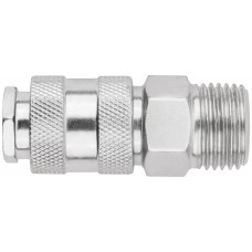 Адаптер быстросъемный с запорным клапаном с внешней резьбой 1/2