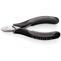 Бокорезы для электроники ESD, округлая головка, 115 мм, 2-комп антистатические ручки (KN-7702115ESD)