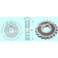 Фреза дисковая пазовая 100х12х32 Р6М5, Z =20