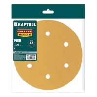 Шлифовальный круг на липучке Giraffe GOLD-6 225 мм Р180 6 отверстий KRAFTOOL 35652-180