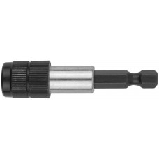 Адаптер для бит с магнитным фиксатором и защелкой для быстрой смены бит, 60 мм (57613)