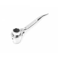 Ключ коликовый торцевой трещоточный 19х21 хром HORTZ