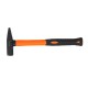 Молоток слесарный 0.4 (кг) квадратный боек с фиберглассовой обрезиненной рукояткой HORTZ