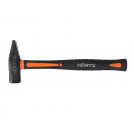 Молоток слесарный 1.0 (кг) квадратный боек с фиберглассовой обрезиненной рукояткой HORTZ Молоток слесарный 1.0 (кг) квадратный боек с фиберглассовой обрезиненной рукояткой HORTZ