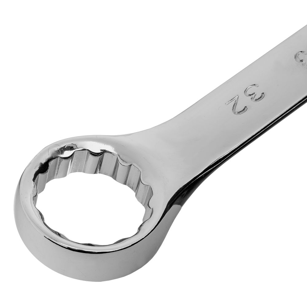 Ключ комбинированный, 32 мм, CrV, полированный хром Matrix