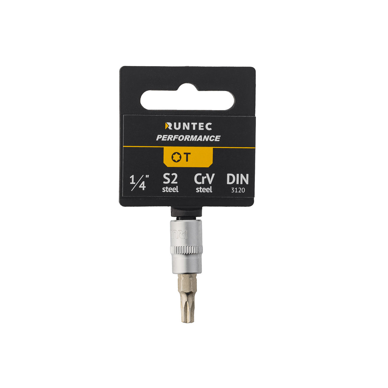 RUNTEC RT-H14ST20 Головка торцевая со вставкой RUNTEC CrV, 1/4, T20 (RT-H14ST20)