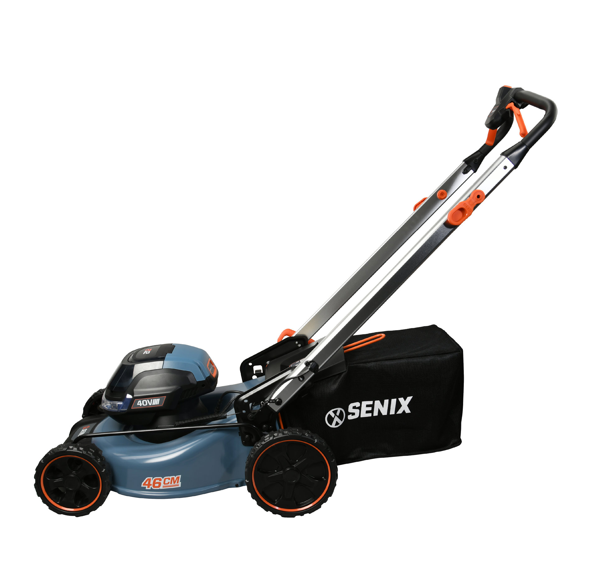 Газонокосилка самоходная аккумуляторная, 46 см, без акб и зу 2X2 40В