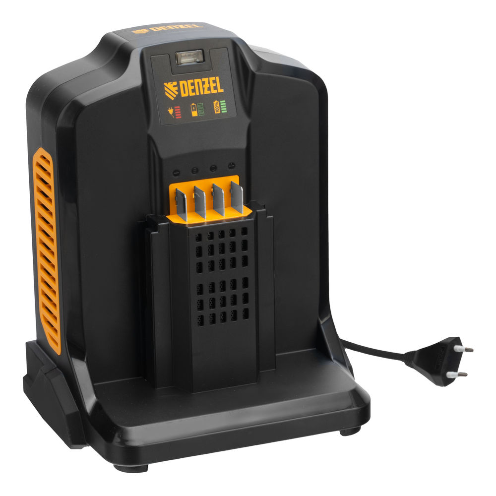 Пила цепная аккумуляторная бесщет., RCS 400-62, 400 мм, Li-ion, 62В Denzel (58620)